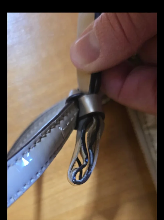 Coach Bag Poppy Metallic Beige Gold Signature C Patent Leather Canvas - Picture 14 of 16